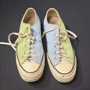 Converse Pastel Blue and Green Sneakers